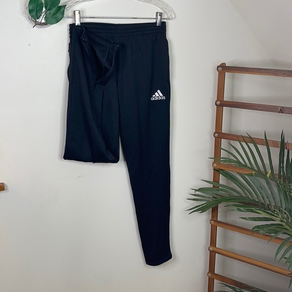 Adidas Taper Leg Zip Pockets Track Sweats M - Picture 1 of 9